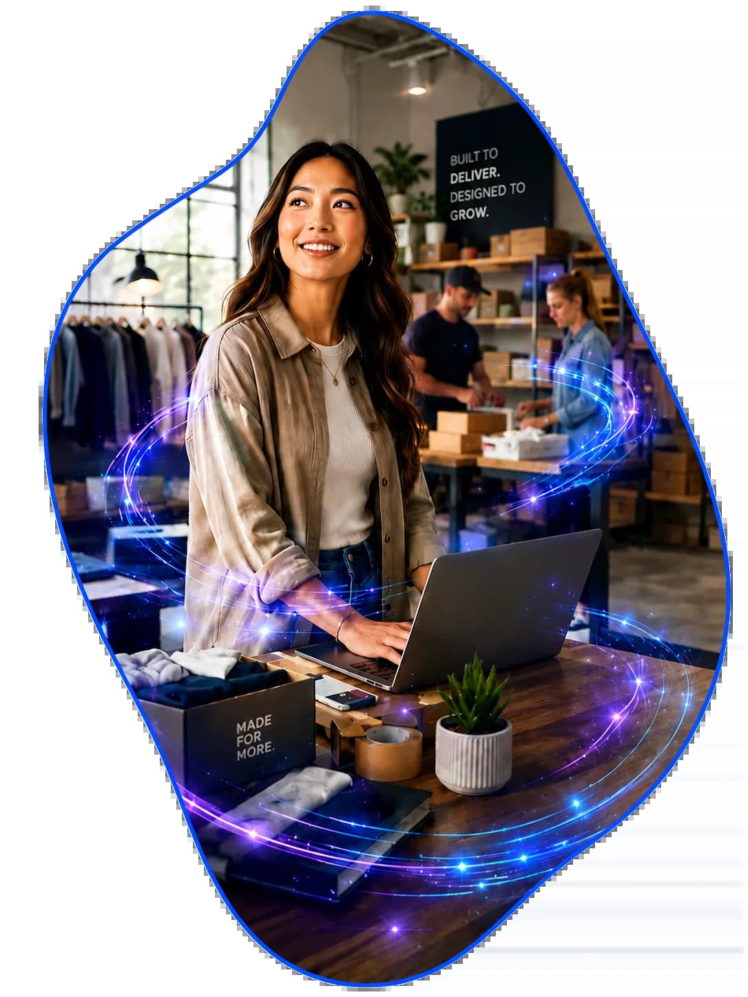 Illustration representing eCommerce sales growth